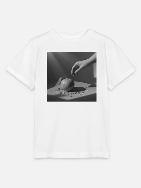 Minimal Mandarin in Schwarzweiß - Stanley/Stella Kinder T-Shirt MINI CREATOR  - Weiß