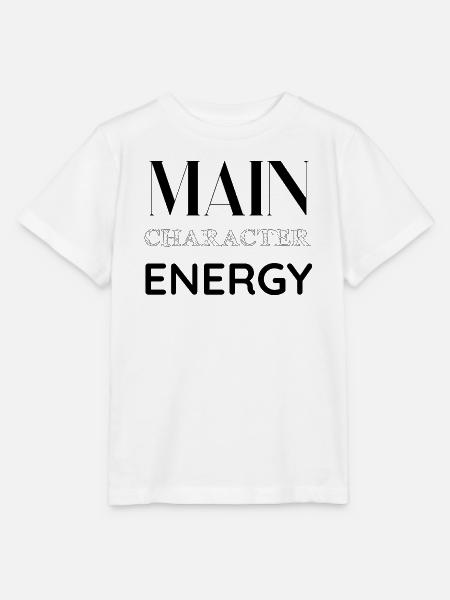 Main Character Energy Geschenkidee - Stanley/Stella Kinder T-Shirt MINI CREATOR - Weiß