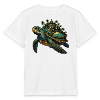 Resort de l’Île des Tortues - T-shirt bio MINI CREATOR Stanley/Stella Enfant - blanc - Devant - Maike (125cm)
