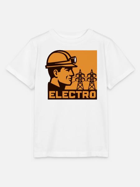 Elektriker Profil Wappen - Stanley/Stella Kinder T-Shirt MINI CREATOR - Weiß