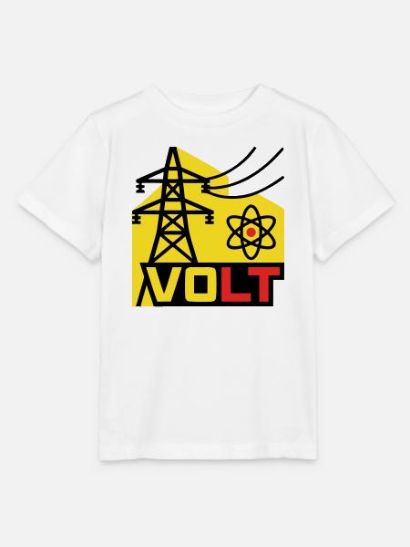 Hochspannung Volt Logo - Stanley/Stella Kinder T-Shirt MINI CREATOR - Weiß