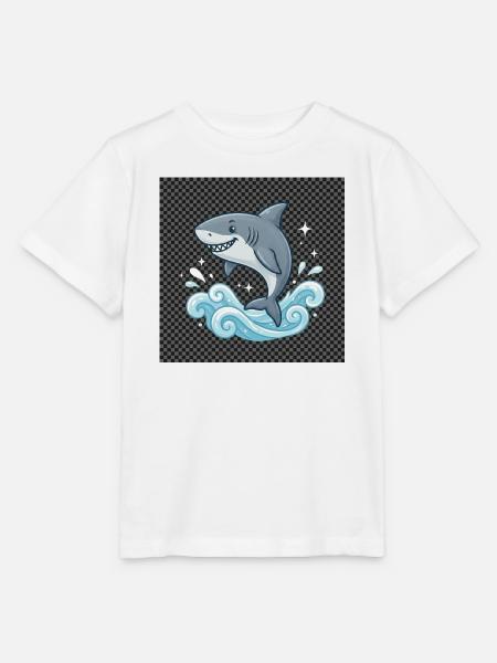 Hai Sprung im Meeresrauschen - Stanley/Stella Kinder T-Shirt MINI CREATOR - Weiß