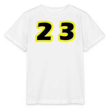Symbole du chiffre 23 - T-shirt bio MINI CREATOR Stanley/Stella Enfant - blanc - Devant - Maike (125cm)