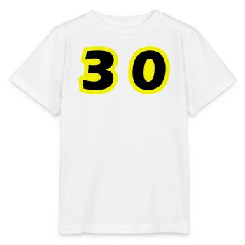 Symbole de 30 chiffres - T-shirt bio MINI CREATOR Stanley/Stella Enfant - blanc - Devant - Maike (125cm)