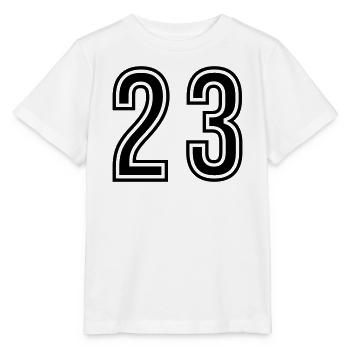 Symbole du chiffre 23 - T-shirt bio MINI CREATOR Stanley/Stella Enfant - blanc - Devant - Maike (125cm)
