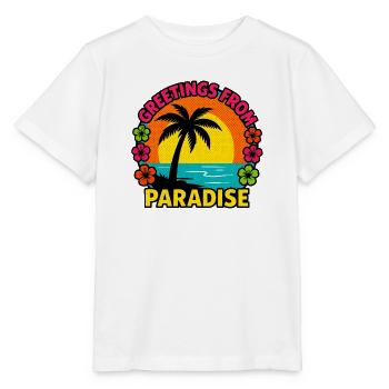 Salutations du Paradis - T-shirt bio MINI CREATOR Stanley/Stella Enfant - blanc - Devant - Maike (125cm)
