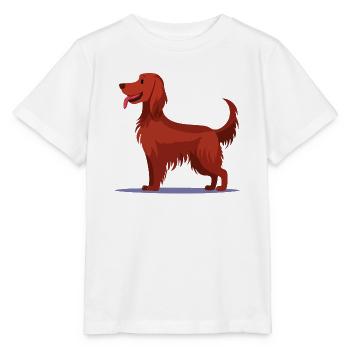 Irish Red Setter (bande dessinée) - T-shirt bio MINI CREATOR Stanley/Stella Enfant - blanc - Devant - Maike (125cm)