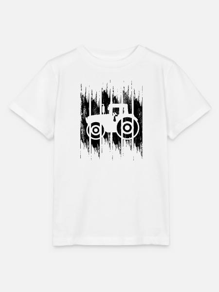 Traktor Grafik - Stanley/Stella Kinder T-Shirt MINI CREATOR  - Weiß