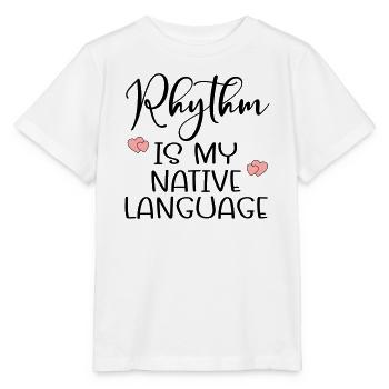 Langage de la danse rythmique - T-shirt bio MINI CREATOR Stanley/Stella Enfant - blanc - Devant - Maike (125cm)