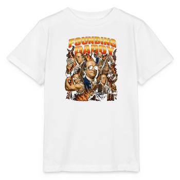 Founding Father Ben Franklin, July 4 - Stanley/Stella MINI CREATOR Kids’ T-Shirt - white - Front - Maike (125cm)