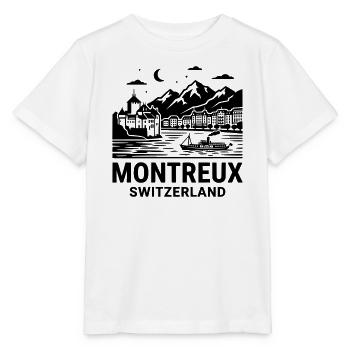 Montreaux, Suisse - T-shirt bio MINI CREATOR Stanley/Stella Enfant - blanc - Devant - Maike (125cm)
