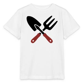 Garden Tool Shovel Icon - Stanley/Stella MINI CREATOR Kids’ T-Shirt - white - Front - Maike (125cm)