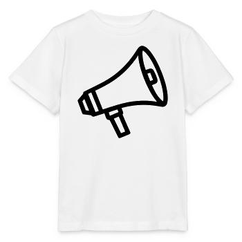 mégaphone - T-shirt bio MINI CREATOR Stanley/Stella Enfant - blanc - Devant - Maike (125cm)