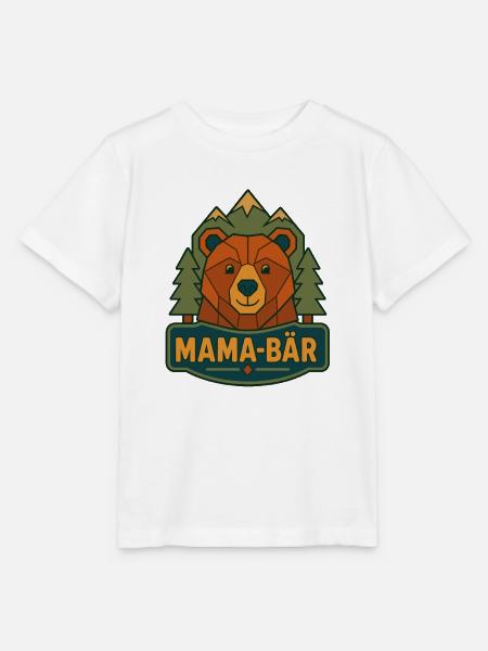 Mama Bär Berg Wildnis - Stanley/Stella Kinder T-Shirt MINI CREATOR  - Weiß