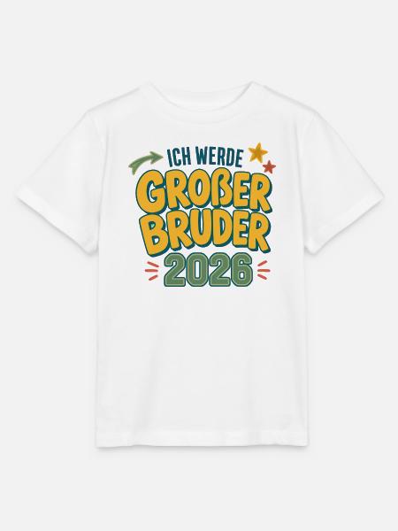 Großer Bruder 2026 - Stanley/Stella Kinder T-Shirt MINI CREATOR - Weiß