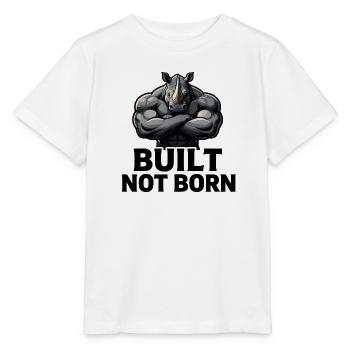 Rhino Construit, pas Né - T-shirt bio MINI CREATOR Stanley/Stella Enfant - blanc - Devant - Maike (125cm)
