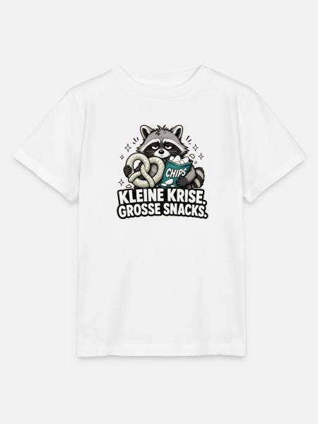 Kleine Krise, große Snacks - Stanley/Stella Kinder T-Shirt MINI CREATOR  - Weiß