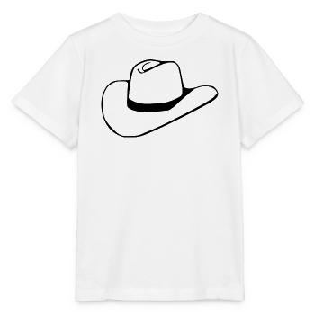 Cadeau de danse en ligne de chapeau cowboy cowboy - T-shirt bio MINI CREATOR Stanley/Stella Enfant - blanc - Devant - Maike (125cm)