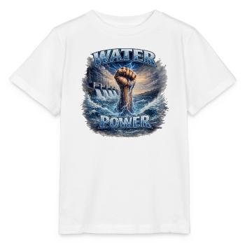 Poing Hydroélectrique - T-shirt bio MINI CREATOR Stanley/Stella Enfant - blanc - Devant - Maike (125cm)