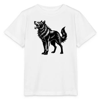 Alaskan Roaring Wolf - Stanley/Stella MINI CREATOR Kids’ T-Shirt - white - Front - Maike (125cm)