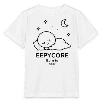 Eepycore – Born to Nap | Cozy Sleep Mood - Stanley/Stella Kinder T-Shirt MINI CREATOR  - Weiß - Vorne - Maike (125cm)