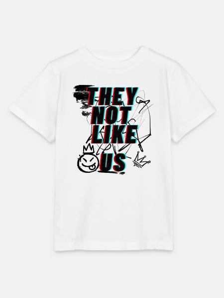 Sie mögen uns nicht Straßentypografie - Stanley/Stella Kinder T-Shirt MINI CREATOR - Weiß