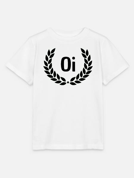 Grüner Lorbeerkranz Outline - Stanley/Stella Kinder T-Shirt MINI CREATOR - Weiß