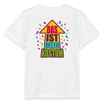 Das ist mein Kostüm – Bunter Faschings-Pfeil - Stanley/Stella Kinder T-Shirt MINI CREATOR  - Weiß - Vorne - Maike (125cm)