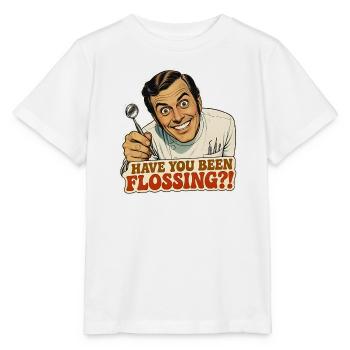 Funny Retro Dentist Meme Art - Stanley/Stella MINI CREATOR Kids’ T-Shirt - white - Front - Maike (125cm)