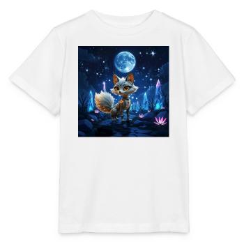 Neon Lunar Fox - Stanley/Stella MINI CREATOR Kids’ T-Shirt - white - Front - Maike (125cm)