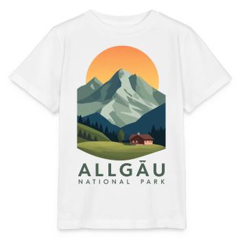 Parc national de l’Allgäu | Montagne Vintage - T-shirt bio MINI CREATOR Stanley/Stella Enfant - blanc - Devant - Maike (125cm)