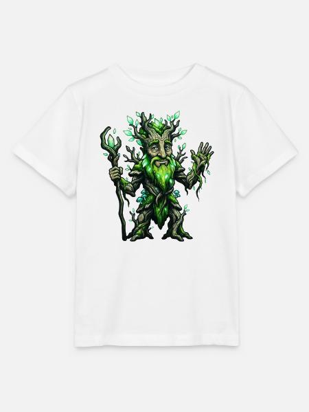 Illustration des grünen Baumgeistes - Stanley/Stella Kinder T-Shirt MINI CREATOR  - Weiß