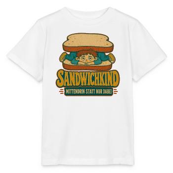 Sandwichkind Mittendrin - Stanley/Stella Kinder T-Shirt MINI CREATOR  - Weiß - Vorne - Maike (125cm)
