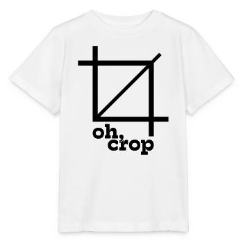 Oh Crop Designer Grafik Spruch - Stanley/Stella Kinder T-Shirt MINI CREATOR  - Weiß - Vorne - Maike (125cm)