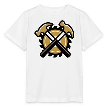 Blason du marteau artisan - T-shirt bio MINI CREATOR Stanley/Stella Enfant - blanc - Devant - Maike (125cm)