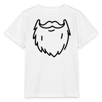 barbe - T-shirt bio MINI CREATOR Stanley/Stella Enfant - blanc - Devant - Maike (125cm)
