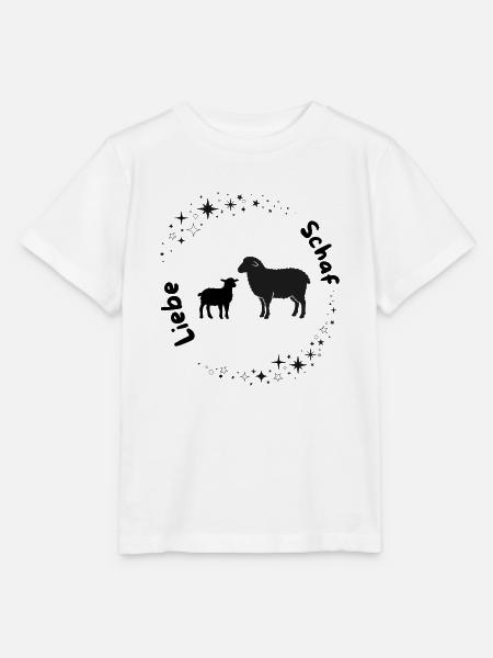 Schaf im Sternkreis, Schaf-Liebe  - Stanley/Stella Kinder T-Shirt MINI CREATOR  - Weiß