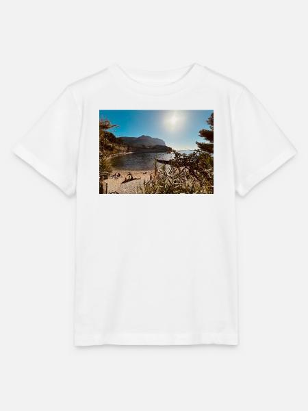 Sunny Beach Bay - Stanley/Stella Kinder T-Shirt MINI CREATOR - Weiß