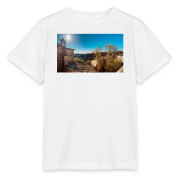 Village toscane ensoleillé avec toits - T-shirt bio MINI CREATOR Stanley/Stella Enfant - blanc - Devant - Maike (125cm)