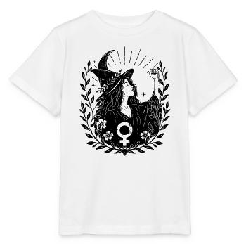 Indomptéee - T-shirt bio MINI CREATOR Stanley/Stella Enfant - blanc - Devant - Maike (125cm)