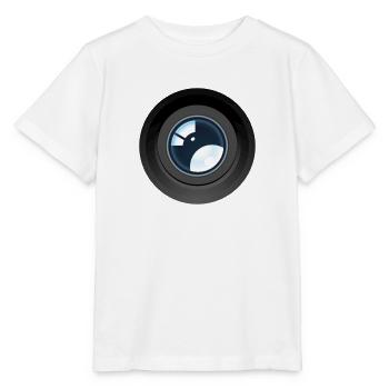 Camera Lens Modern Photo Optical Aperture Graphic - Stanley/Stella MINI CREATOR Kids’ T-Shirt - white - Front - Maike (125cm)