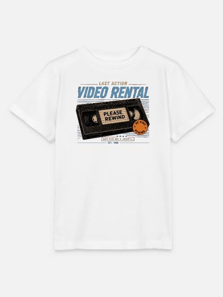 Be Kind, Rewind – VHS Nostalgie - Stanley/Stella Kinder T-Shirt MINI CREATOR - Weiß