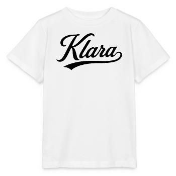 Klara Name Gift First Last Family - Stanley/Stella MINI CREATOR Kids’ T-Shirt - white - Front - Maike (125cm)