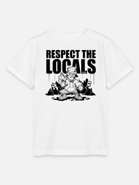 respect the locals graffiti taube - Stanley/Stella Kinder T-Shirt MINI CREATOR  - Weiß