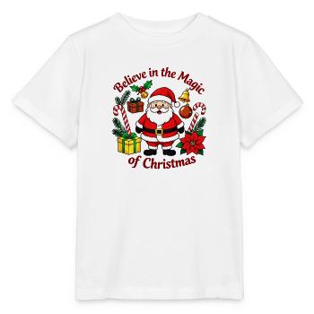 Croyez en la magie de Noël - T-shirt bio MINI CREATOR Stanley/Stella Enfant - blanc - Devant - Maike (125cm)