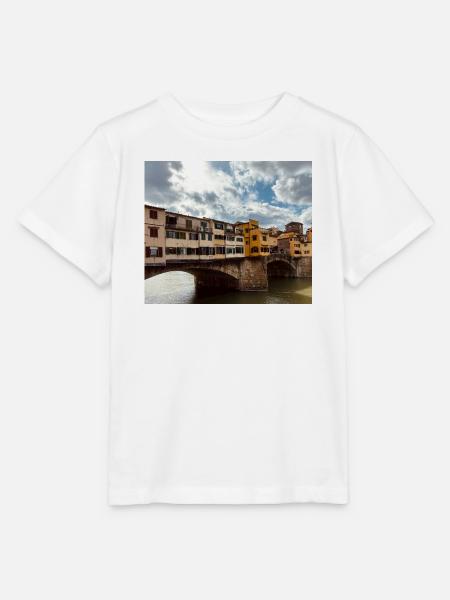 Bunte Mietshäuser am Fluss - Stanley/Stella Kinder T-Shirt MINI CREATOR  - Weiß
