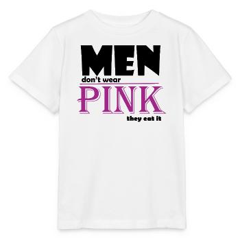 Art du t-shirt avec logo à empattement rose - T-shirt bio MINI CREATOR Stanley/Stella Enfant - blanc - Devant - Maike (125cm)