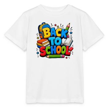 Colorful Back to School Supplies - Stanley/Stella MINI CREATOR Kids’ T-Shirt - white - Front - Maike (125cm)