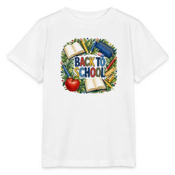 Livres et fournitures de rentrée scolaire - T-shirt bio MINI CREATOR Stanley/Stella Enfant - blanc - Devant - Maike (125cm)