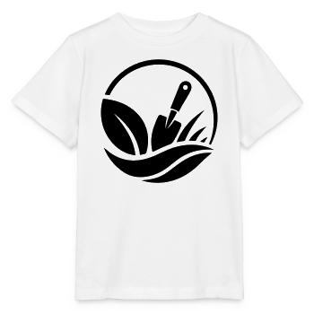 Gardener Shovel Plants Garden Motif - Stanley/Stella MINI CREATOR Kids’ T-Shirt - white - Front - Maike (125cm)
